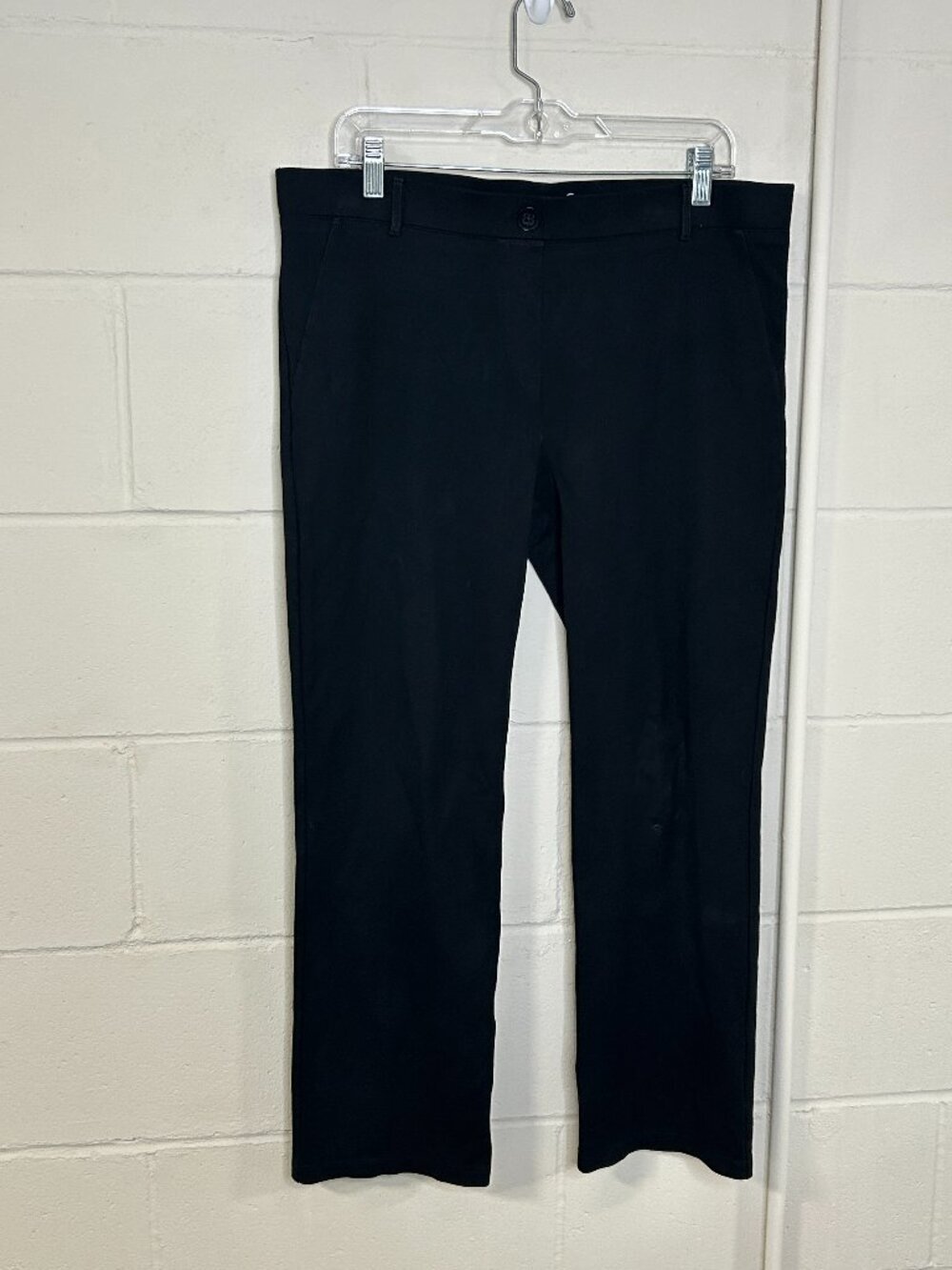 Betabrand Pants Womens Extra Large Petite DPYP Straight Leg Pull On Ponte Comfy
